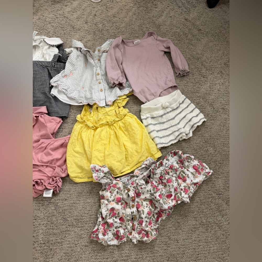 Lot of baby clothes 24 months dress skirts top pants Nicole miller polo sets - Picture 2 of 16